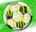 Soccer Scores Means Football Results 3d Illustration