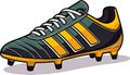 Soccer shoe, football boot icon on a white background flat style vector. Royalty Free Stock Photo