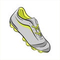 Soccer shoes football vector art