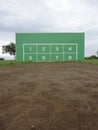 A soccer shooting board Royalty Free Stock Photo