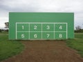 A soccer shooting board Royalty Free Stock Photo