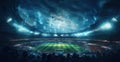soccer stadium, football arena, generative AI Royalty Free Stock Photo