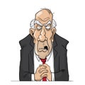 Grumpy old corporate lawyer talking bored