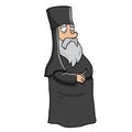 Old bearded orthodox priest
