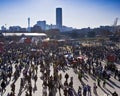 Soccer Supporters Stadium Entrance - FIFA WC Royalty Free Stock Photo