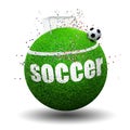 Soccer surreal concept