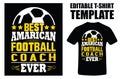 Soccer T-Shirt Design Slim-Fitting With Round Neck. T-Shirt Sport Design Template For Soccer Jersey. Football Sport Typography T