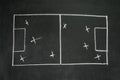 Soccer tactic board Royalty Free Stock Photo
