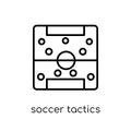 Soccer tactics diagram icon from Productivity collection.