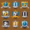 Soccer team emblems