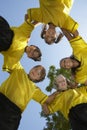 Soccer Team Forming Huddle Royalty Free Stock Photo