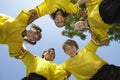 Soccer Team Forming Huddle Royalty Free Stock Photo