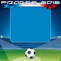 Soccer Theme Backdrop. Ready for Your Text