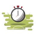 soccer timer. Vector illustration decorative design