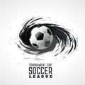 Soccer Tournament Abstract Swirl Grunge Background