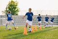 Soccer Training - Warm Up and Slalom Drills