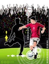 Soccer vector illustration Royalty Free Stock Photo