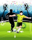 Soccer vector illustration Royalty Free Stock Photo