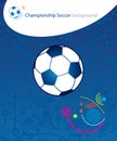 EURO Championship Soccer Football poster abstract background modern art brochure cover template