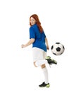 Soccer woman