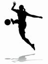 Soccer woman player,vector illustration