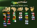 Soccer world cup Brazil 2014 Royalty Free Stock Photo