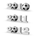 Soccer years Royalty Free Stock Photo