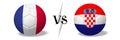Soccerball concept - France vs Croatia