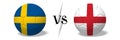 Soccerball concept - Sweden vs England