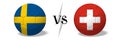 Soccerball concept - Sweden vs Switzerland