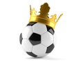 Soccerball with crown