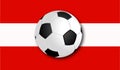 Soccerball with Flag Royalty Free Stock Photo