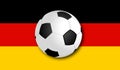 Soccerball with Flag Royalty Free Stock Photo