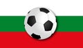Soccerball with Flag Royalty Free Stock Photo
