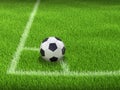 Soccerball on grass