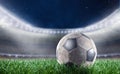 Soccerball at the stadium ready for World cup Royalty Free Stock Photo