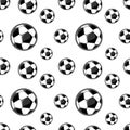 Soccerballs pattern Royalty Free Stock Photo