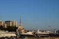 Sochi city, Russia. Lighthouse, seaport