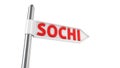 Sochi direction Royalty Free Stock Photo