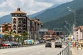 Sochi, Krasnaya Polyana. View of Estonskaya Street