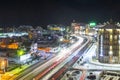 SOCHI, RUSSIA - DECEMBER 5,2019: Panoramic winter view of the ski resort Gorky Gorod, Sochi, Krasnaya Polyana