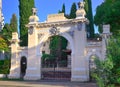 The gate to the `Arboretum` Park