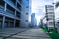 Sochi, Russia - January 3, 2018.  Modern architectural structure in the style of urban. The building of the business center Royalty Free Stock Photo