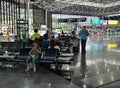 Sochi, Russia - June 6. 2018. Waiting hall in international airport Adler Royalty Free Stock Photo