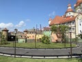 Sochi, Russia, August, 10, 2019. Mini children city in the theme Park `Sochi Park`. Russia, Sochi Adler