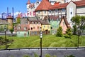 Sochi, Russia, August, 10, 2019. Mini children city in the theme Park `Sochi Park`. Russia, Sochi Adler