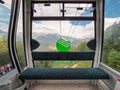 SOCHI, RUSSIA - SEPTEMBER 16, 2020: Mountain lift in ski resort Krasnaya Polyana.