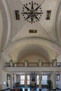 Sochi - Russian Feseration - May 12, 2017 - Sochi railway station. Interior. Waiting room for passengers.