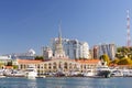 Sochi sea port, Russia Royalty Free Stock Photo