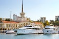 Sochi sea port, Russia Royalty Free Stock Photo